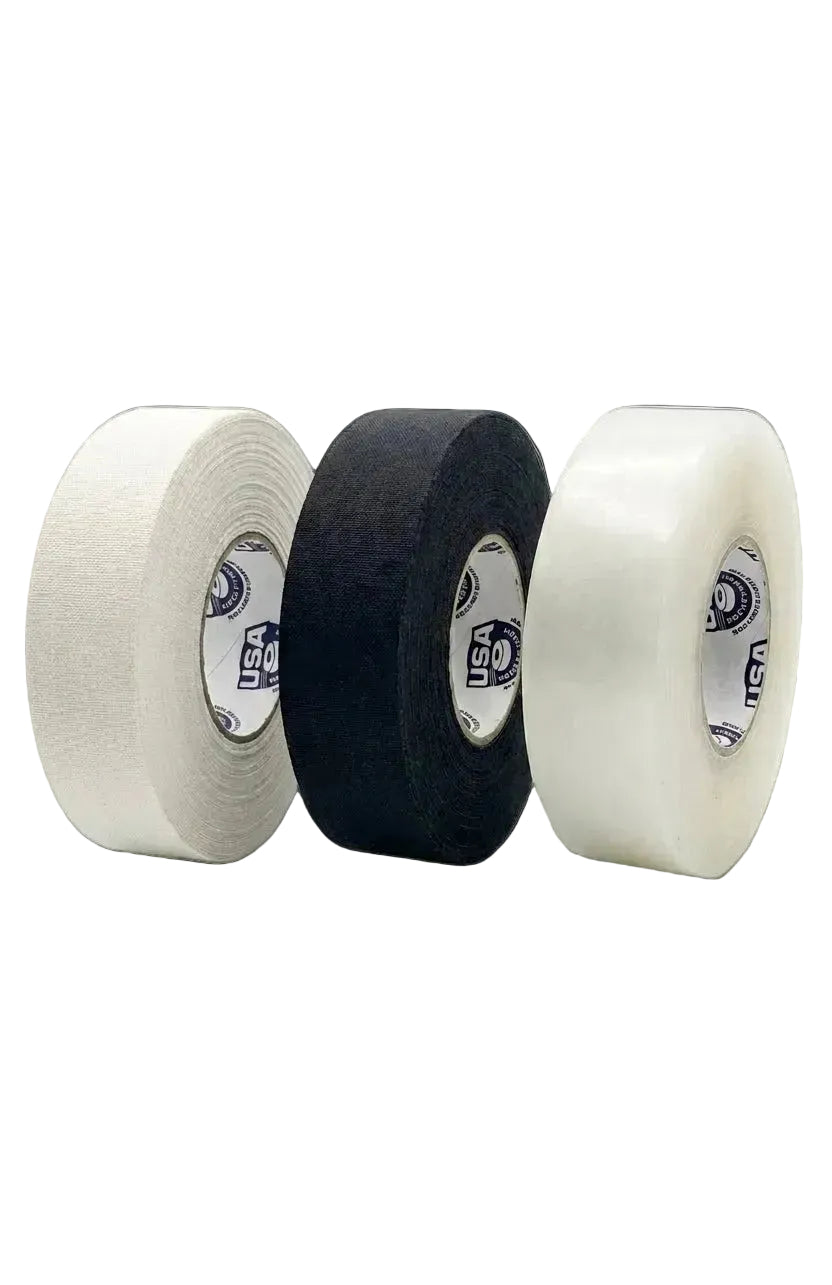 Mixed Boxes 12-pack of hockey tape in black, white, and clear