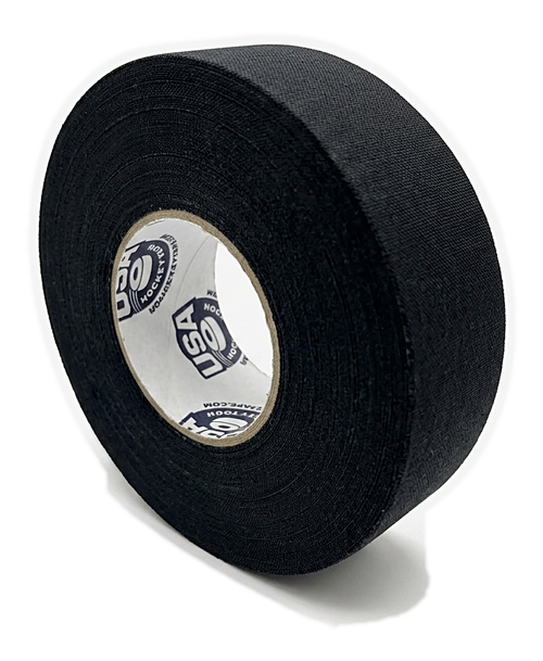 Roll of Premium Black Cloth Hockey Tape, 12-pack